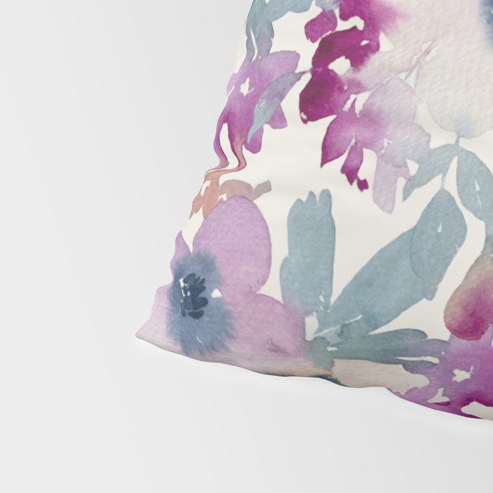 Abby Watercolor Florals Pillow Sham Gallery Image 4