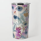Abby Watercolor Florals Travel Mug Gallery Image 1