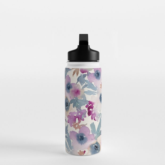 Abby Watercolor Florals Water Bottle Gallery Image 3