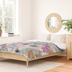 Abby Watercolor Florals Duvet Cover Gallery Image 2