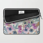 Abby Watercolor Florals Laptop Sleeve Gallery Image 2