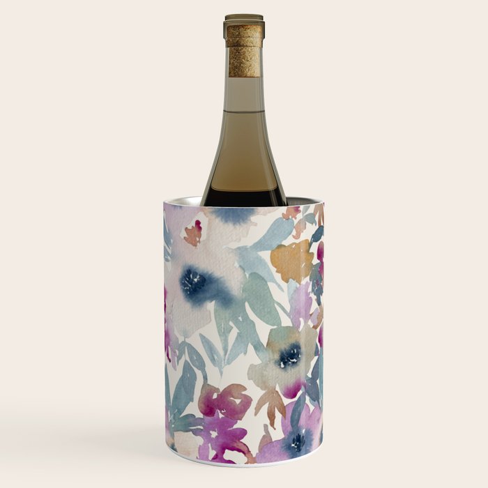 Abby Watercolor Florals Wine Chiller Gallery Image 1