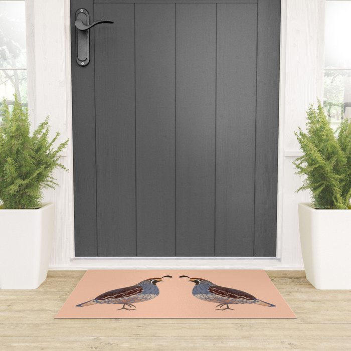 Quail Welcome Mat Gallery Image 3