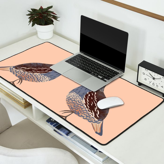Quail Desk Mat Gallery Image 2