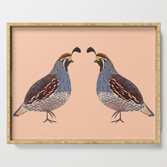 Quail Serving Tray Gallery Image 1