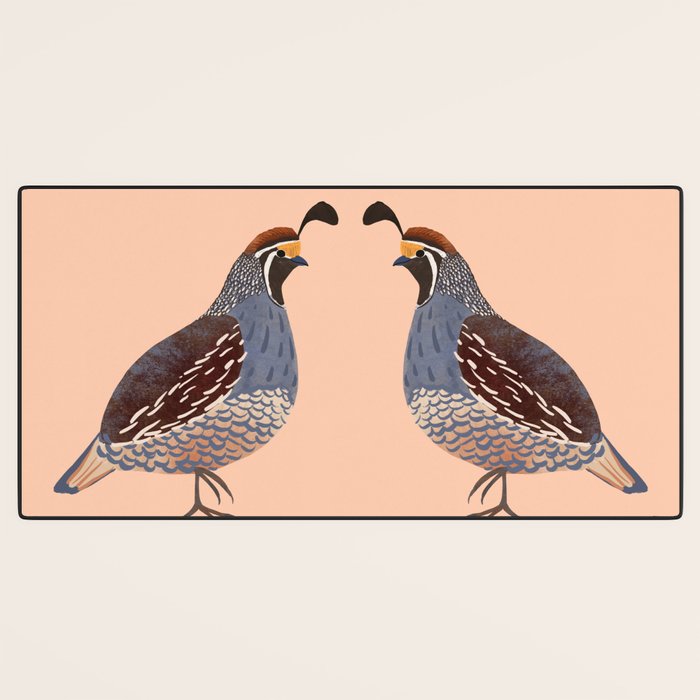 Quail Desk Mat Gallery Image 3