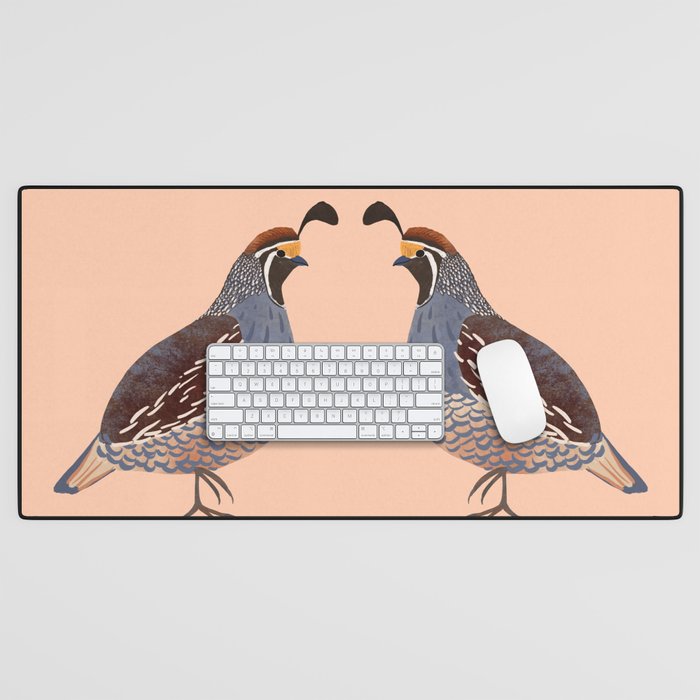 Quail Desk Mat Gallery Image 1
