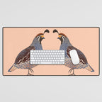 Quail Desk Mat Gallery Image 1