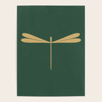 Dragonfly Pattern XVII Kelly Green Poster Gallery Image 4