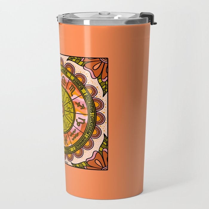 Retro Zodiac Wheel Travel Mug Gallery Image 2