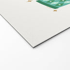 Retro Christmas Thermoses Red Pink and Green on White Welcome Mat Gallery Image 2