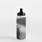 Dogs on a boat black and white canine photograph portrait - photographs - photography Water Bottle Gallery Image 2