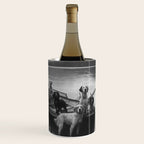 Dogs on a boat black and white canine photograph portrait - photographs - photography Wine Chiller Gallery Image 1