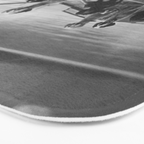 Dogs on a boat black and white canine photograph portrait - photographs - photography Bath Mat Gallery Image 3