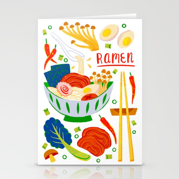 Ramen Noodles Stationery Card Gallery Image 2