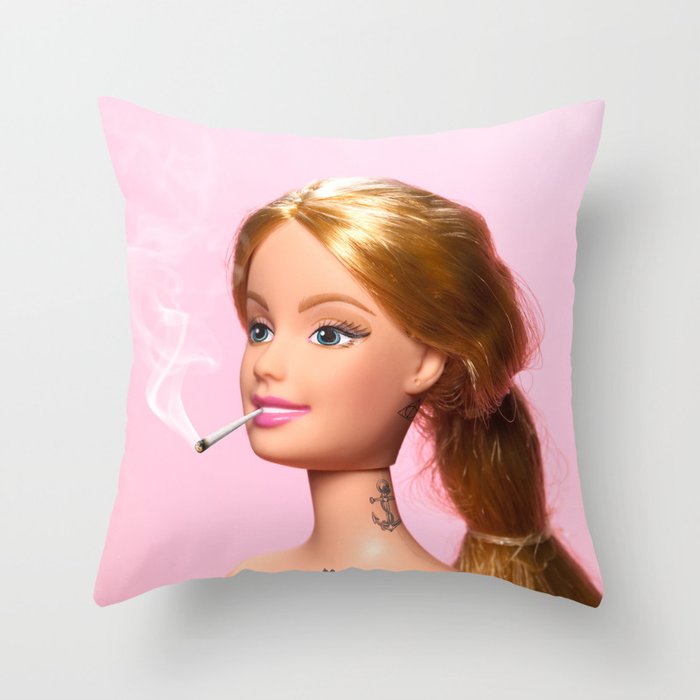 Girl Grown Up Throw Pillow Gallery Image 1