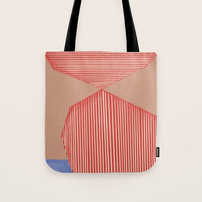 Modern Line Shape Tote Bag Gallery Image 1