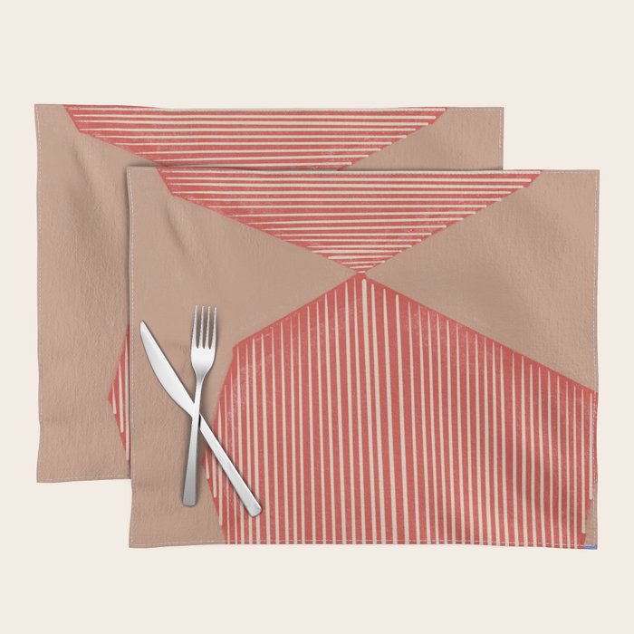 Modern Line Shape Placemat Gallery Image 1