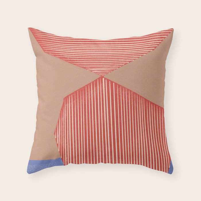 Modern Line Shape Throw Pillow Gallery Image 6