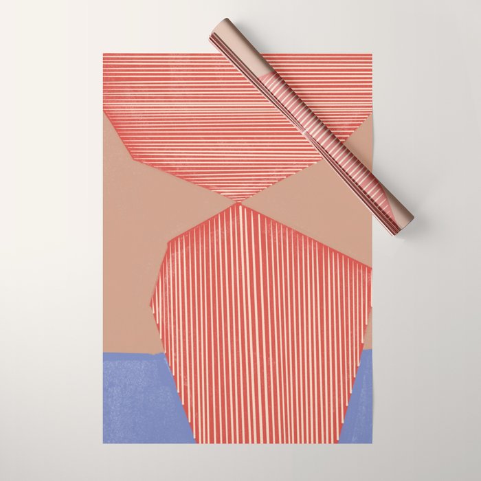 Modern Line Shape Wrapping Paper Gallery Image 1