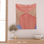Modern Line Shape Wall Tapestry Gallery Image 2