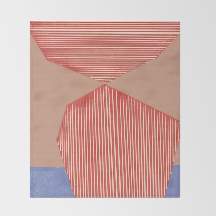 Modern Line Shape Throw Blanket Gallery Image 2