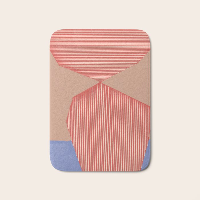 Modern Line Shape Bath Mat Gallery Image 1