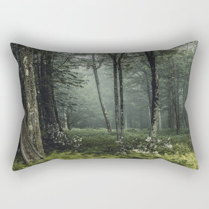 Forest Melody - Appalachian Mountains  Rectangular Pillow Gallery Image 2