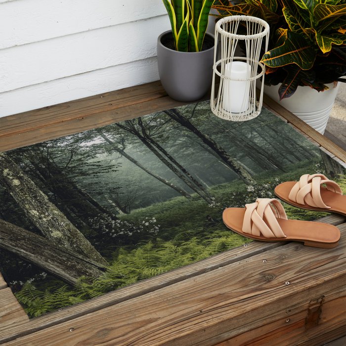 Forest Melody - Appalachian Mountains  Outdoor Rug Gallery Image 2