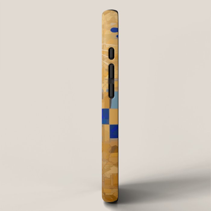 Gustav Klimt Style Tuxedo Cat with Geometric Patterns iPhone Case Gallery Image 2