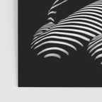 0077s-DJA Abstract Photograph of Seated Woman Striped by Light and Shade Poster Gallery Image 3
