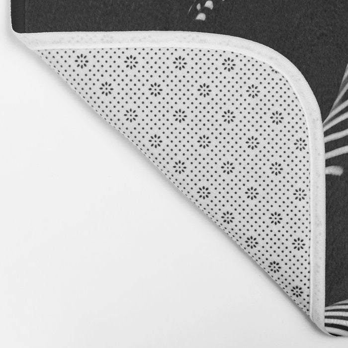 0077s-DJA Abstract Photograph of Seated Woman Striped by Light and Shade Bath Mat Gallery Image 2