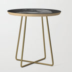 0077s-DJA Abstract Photograph of Seated Woman Striped by Light and Shade Side Table Gallery Image 1