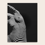 0077s-DJA Abstract Photograph of Seated Woman Striped by Light and Shade Notebook Gallery Image 4