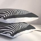 0077s-DJA Abstract Photograph of Seated Woman Striped by Light and Shade Pillow Sham Gallery Image 3