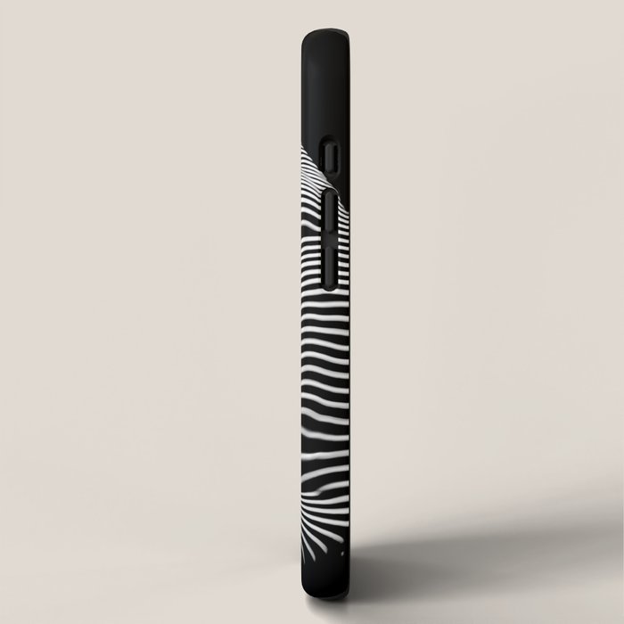 0077s-DJA Abstract Photograph of Seated Woman Striped by Light and Shade iPhone Case Gallery Image 2