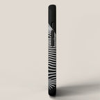 0077s-DJA Abstract Photograph of Seated Woman Striped by Light and Shade iPhone Case Gallery Image 2