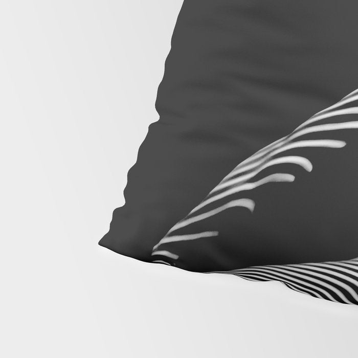 0077s-DJA Abstract Photograph of Seated Woman Striped by Light and Shade Pillow Sham Gallery Image 4