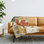 VINTAGE floral house  Throw Blanket Gallery Image 1