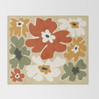 VINTAGE floral house  Throw Blanket Gallery Image 2