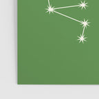 Sagittarius Zodiac Star Constellation Line Art Kelly Green Poster Gallery Image 3