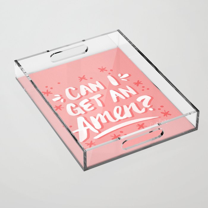 Can I Get An Amen? - Blush Pink Palette Acrylic Tray Gallery Image 1