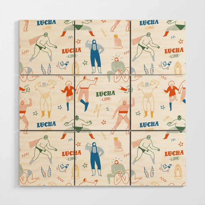 Lucha libre Wood Wall Art Gallery Image 1