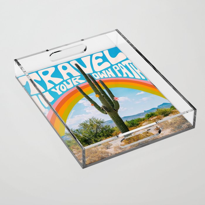 Travel In Your Own Path Acrylic Tray Gallery Image 1