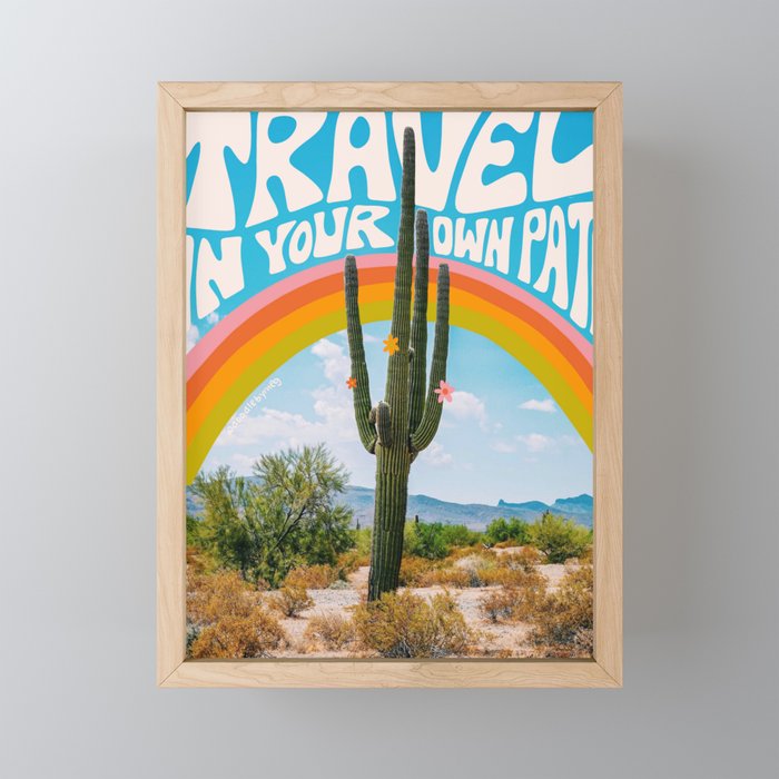 Travel In Your Own Path Mini Art Print Gallery Image 1