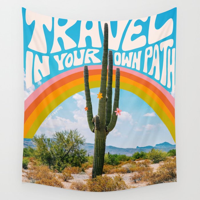 Travel In Your Own Path Wall Tapestry Gallery Image 4