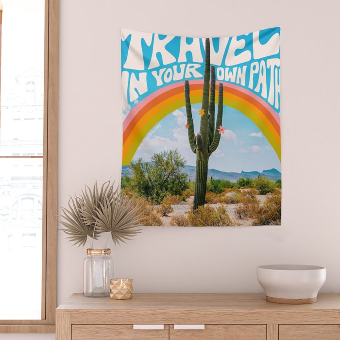 Travel In Your Own Path Wall Tapestry Gallery Image 2