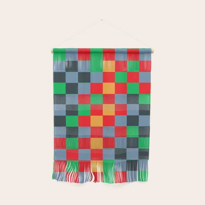 Colorful Checkerboard 2 Wall Hanging Gallery Image 1