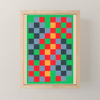 Colorful Checkerboard 2 Mini Art Print Gallery Image 1