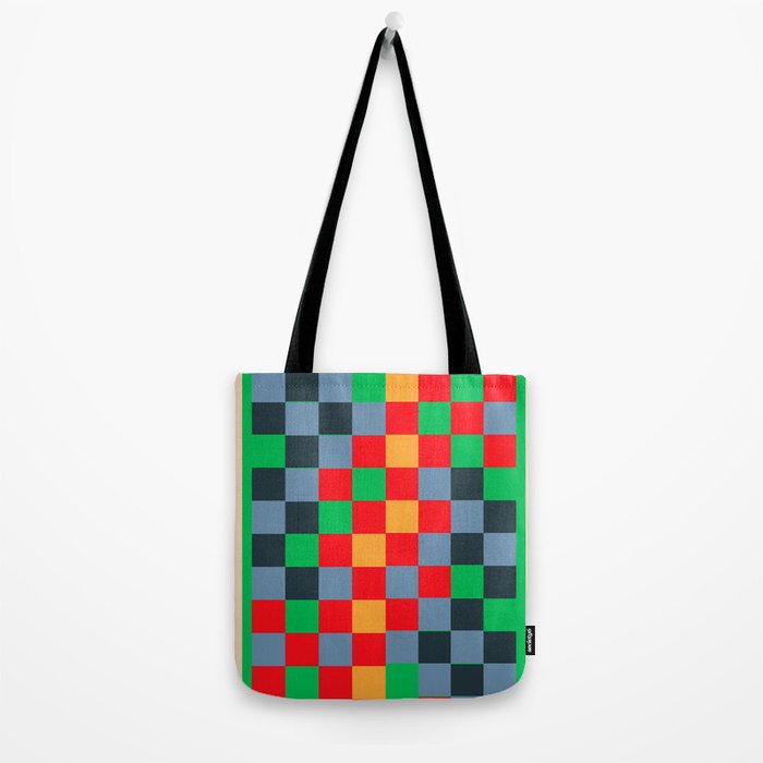 Colorful Checkerboard 2 Tote Bag Gallery Image 2